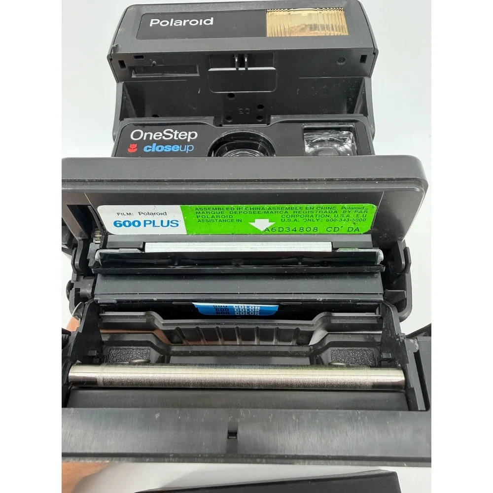 Polaroid‎ Camera Unisex OS Black OneStep CloseUp 600 Film Vintage Retro Flash